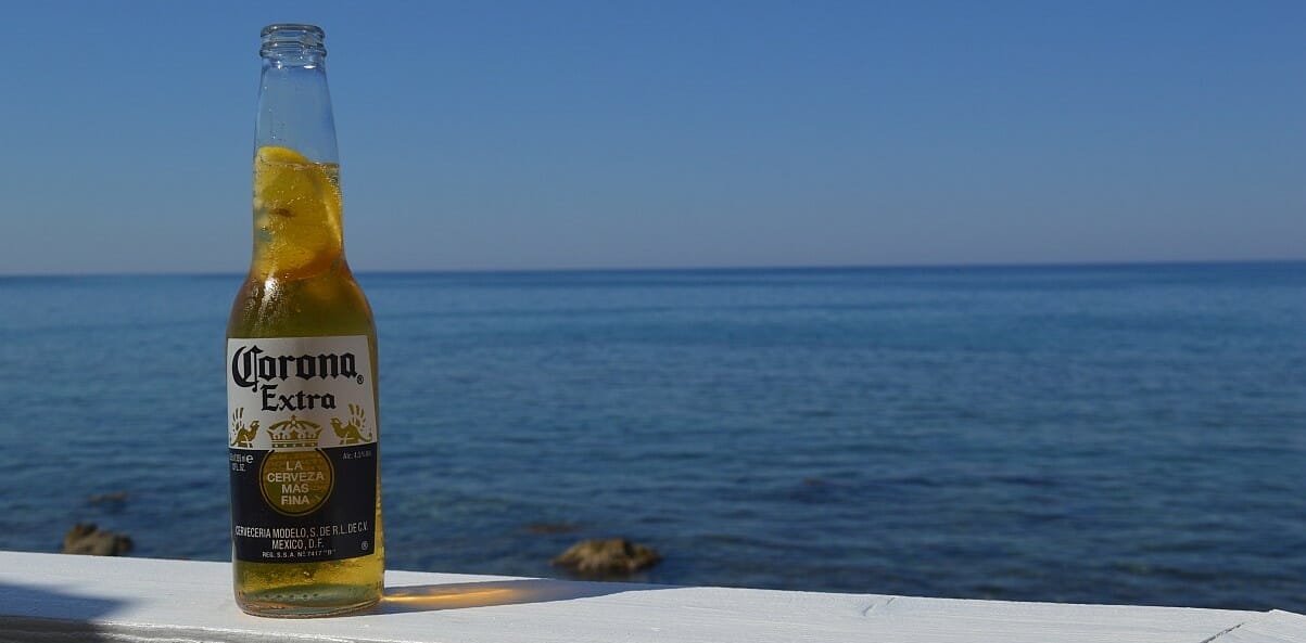 Corona am Beach...